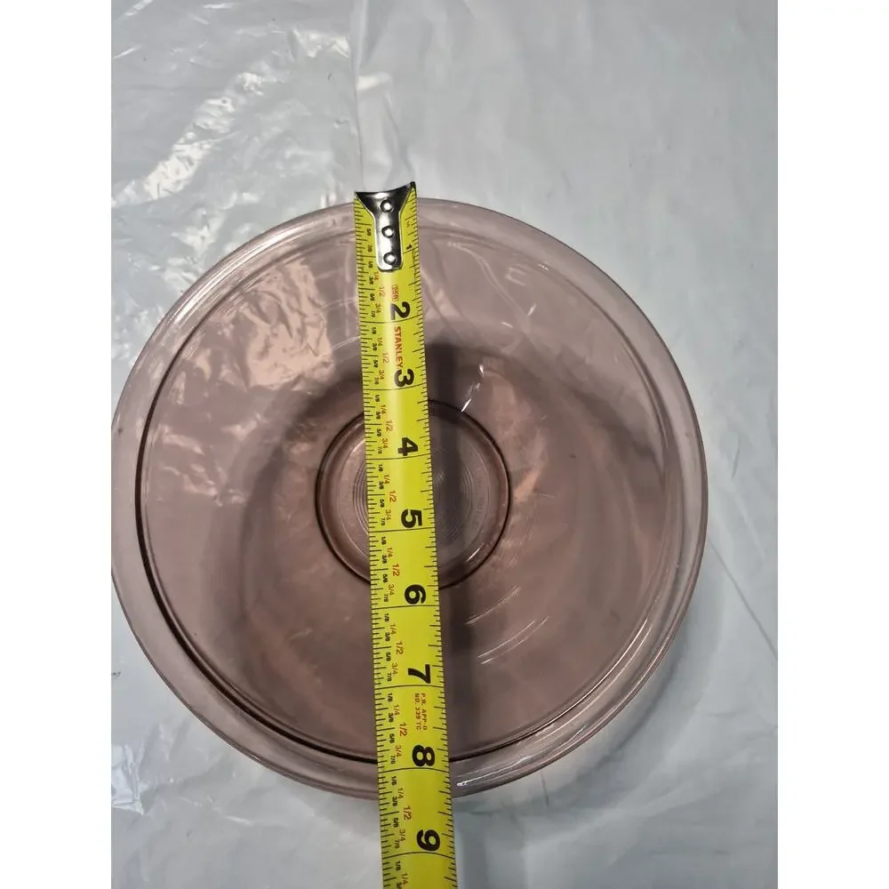 Pyrex Corning Cranberry Purple Red mixing Backing Dish USA Made.. No Chips.